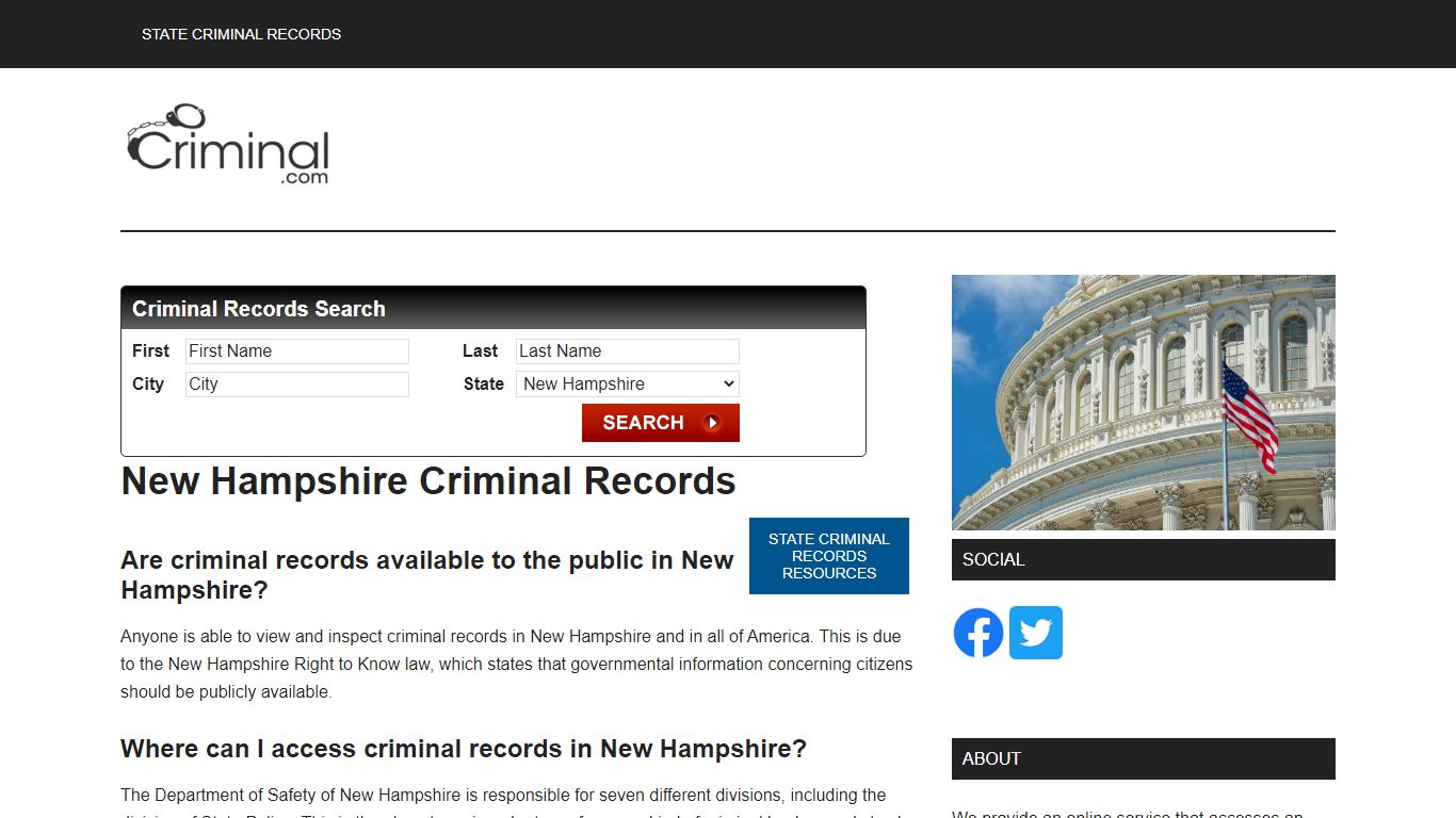 New Hampshire Criminal Records